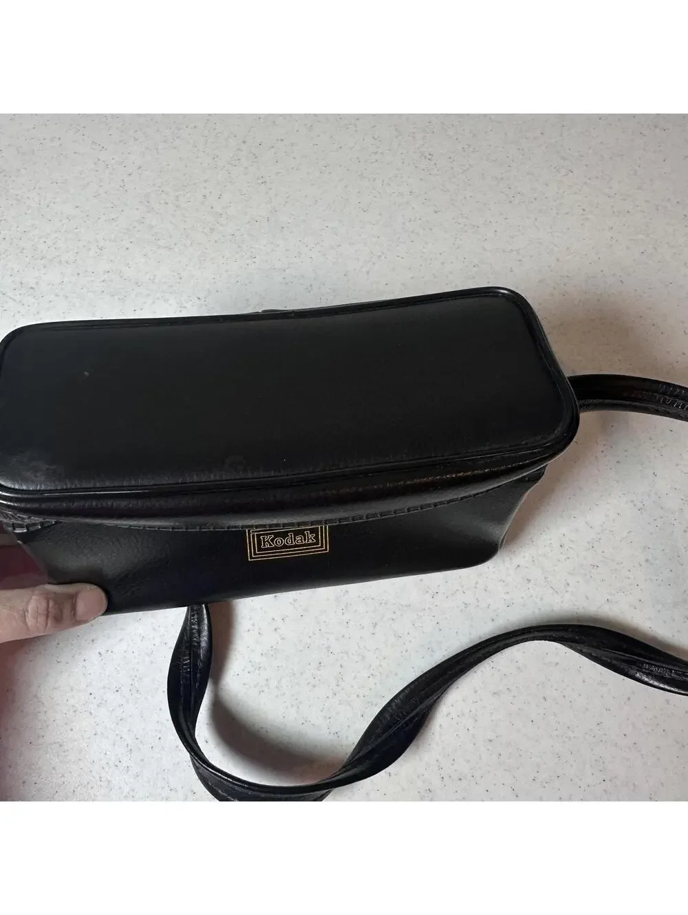 Vintage Kodak Black Faux Leather Crossbody Bag